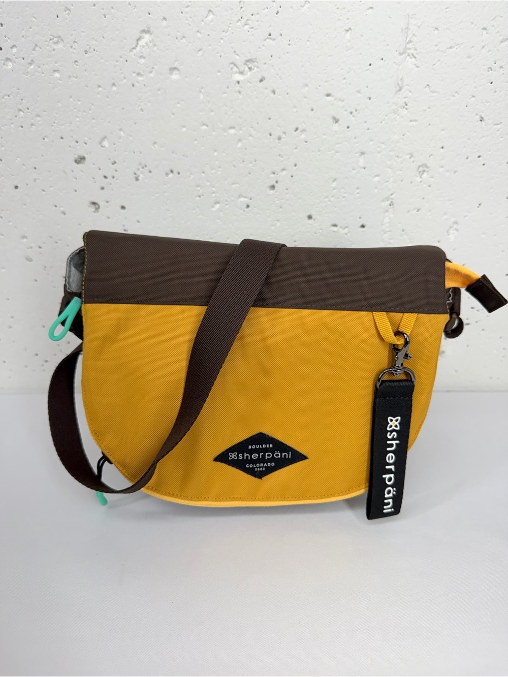 Sherpani Milli Brown & Yellow Crossbody Bag Purse